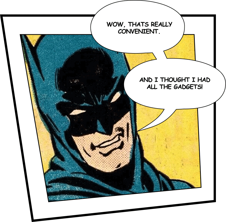 batman comic panel talking about services