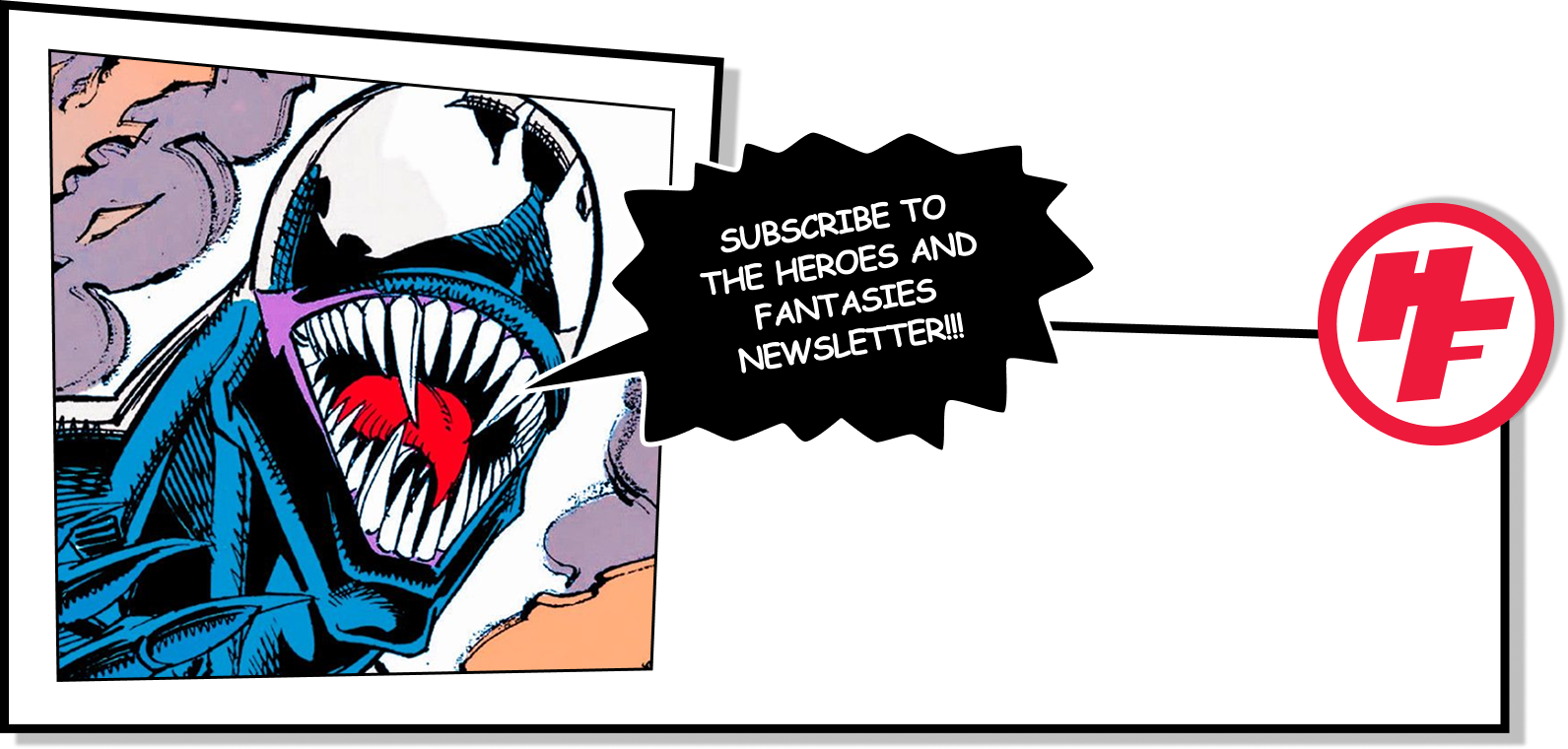 newsletter subscribe image with venom